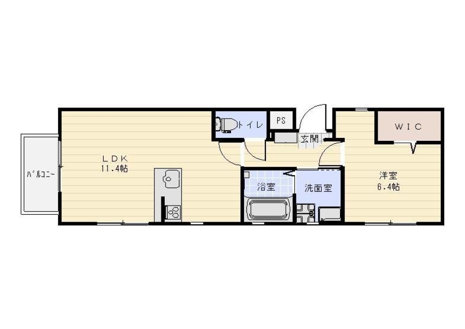 ふらっと街散歩の間取り図