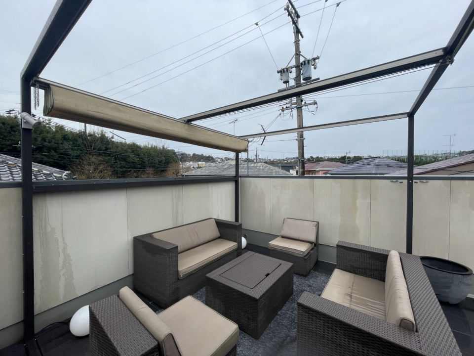 天気のいい日にはお客様を呼んでぜひパーティーを！