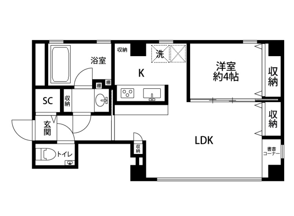 TYMコート 301の間取り図