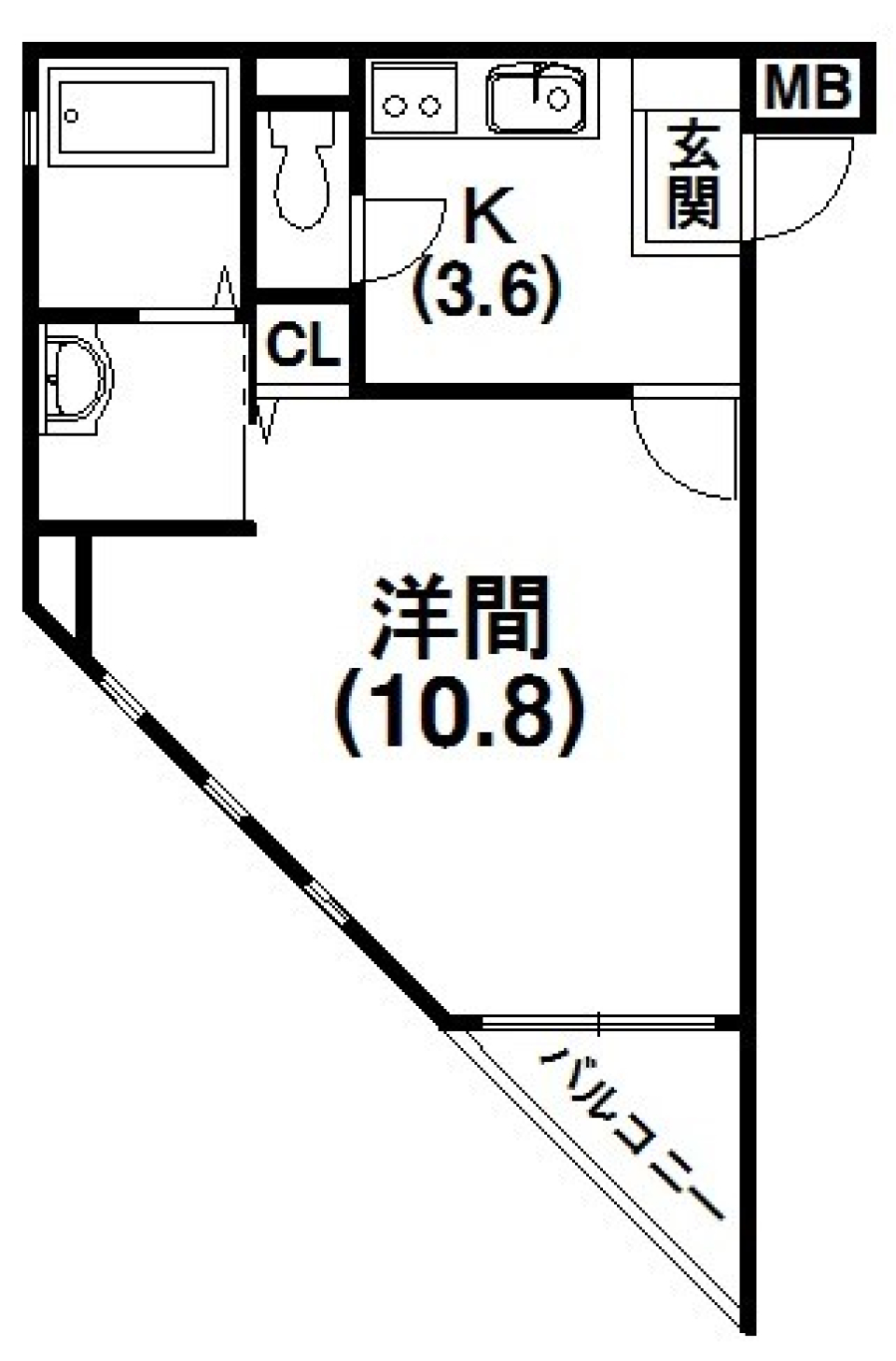 バルコニーに見えたのは、自然を愛するエレガントな貴方の間取り図
