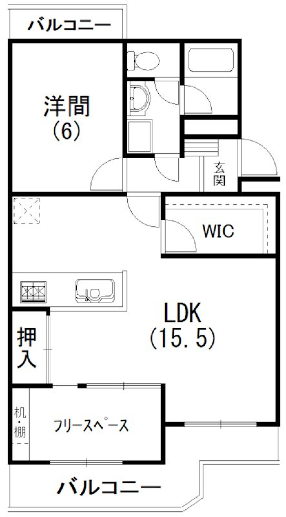 青い扉のその先にの間取り図