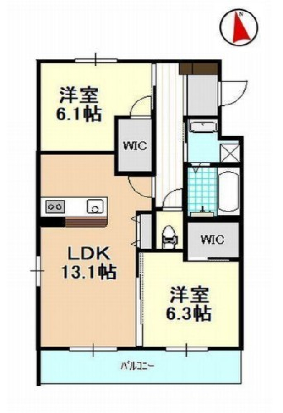 バリテイストで優雅に暮らすの間取り図