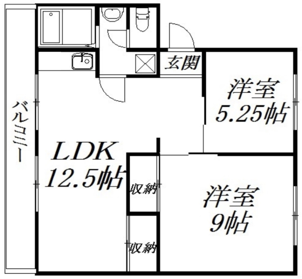 リノベマンションの新リノベ［ペット可］の間取り図