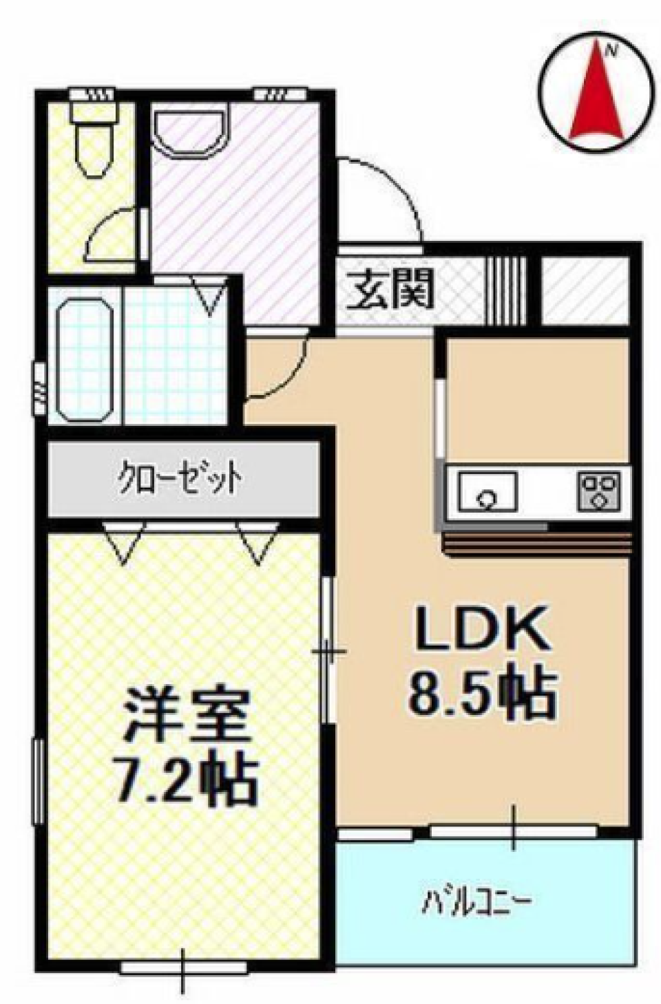閑静で便利な立地で快適生活の間取り図