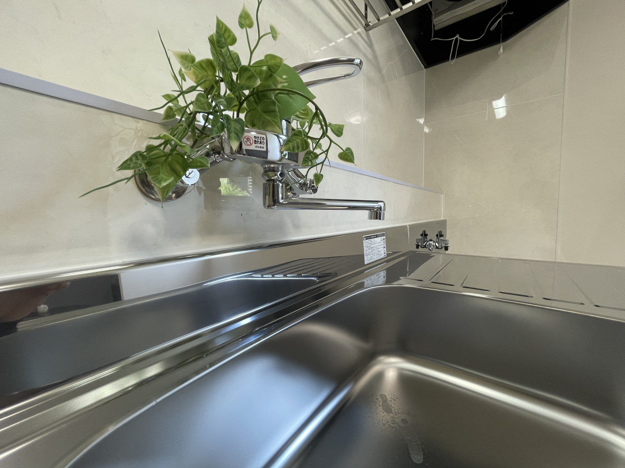 キッチンはピカピカです