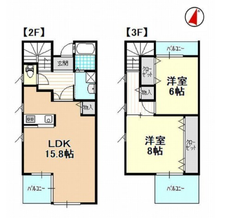 さわやかな風が吹き抜けるの間取り図