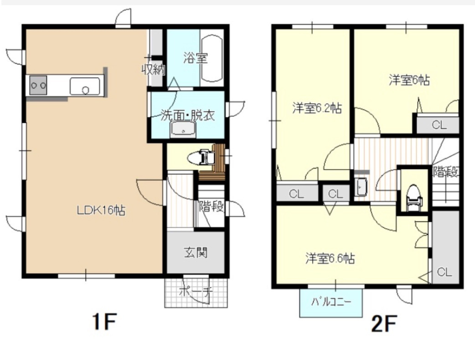 幸でしあわせな暮らし［戸建］の間取り図