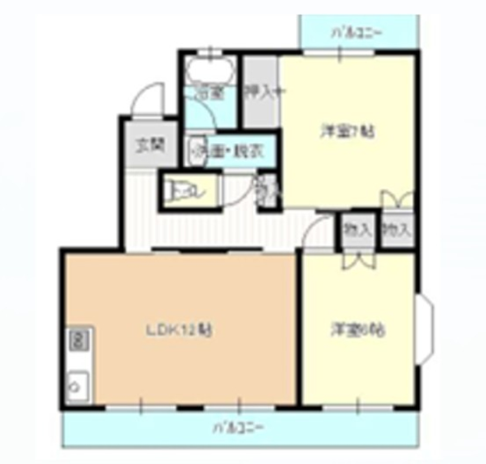 見た目と中身にギャップありの間取り図