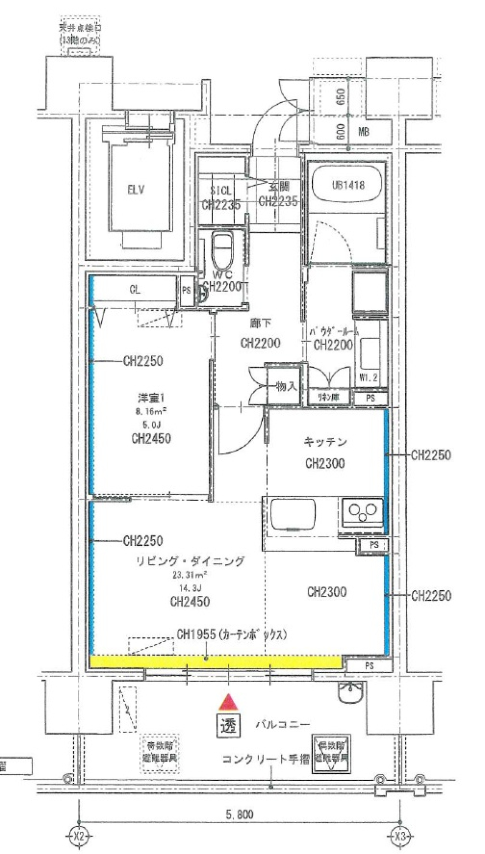 ペット可　広々バルコニー、アクト通りの風そよぐの間取り図