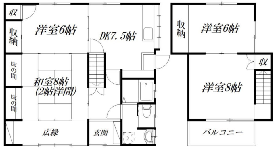 日本の風情［戸建］の間取り図