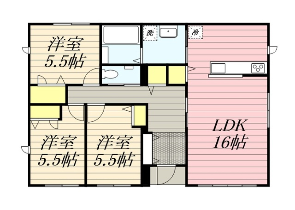 平屋という暮らし方［戸建］の間取り図