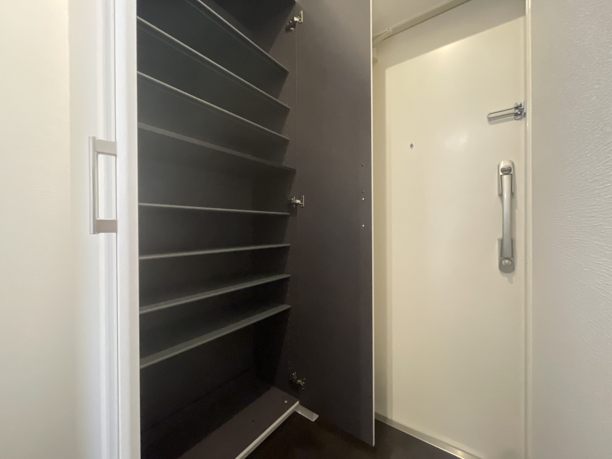 シューズボックスも充実。