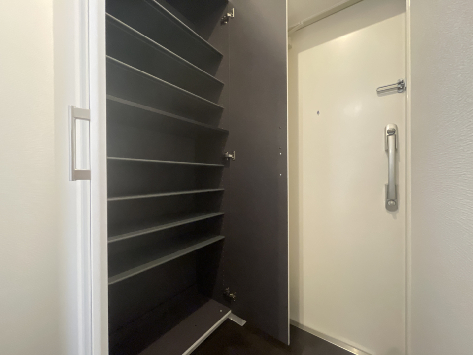 シューズボックスも充実。