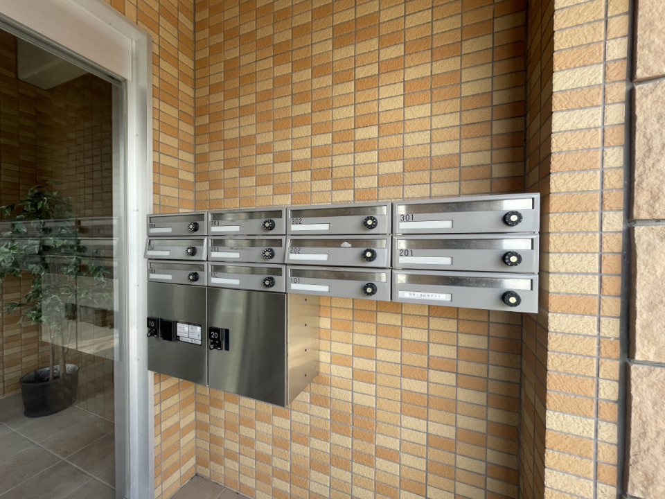 宅配ボックスがあるのもうれしい。