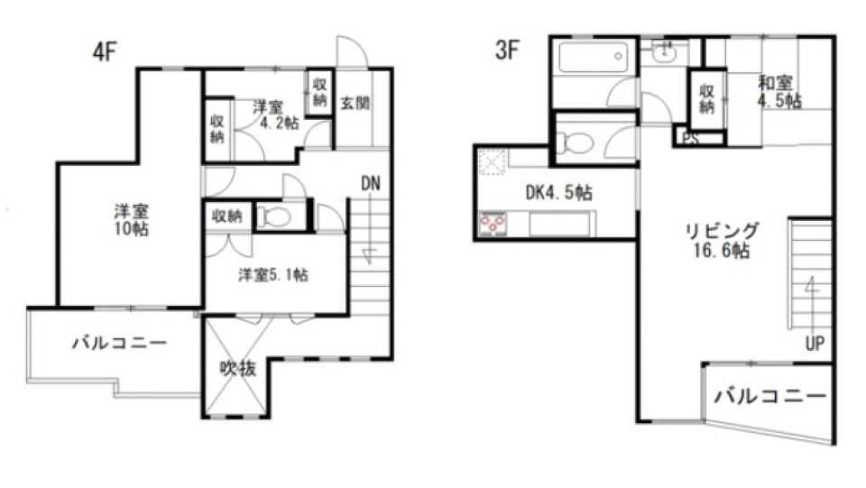 【売買物件】まるでピアノのようなの間取り図