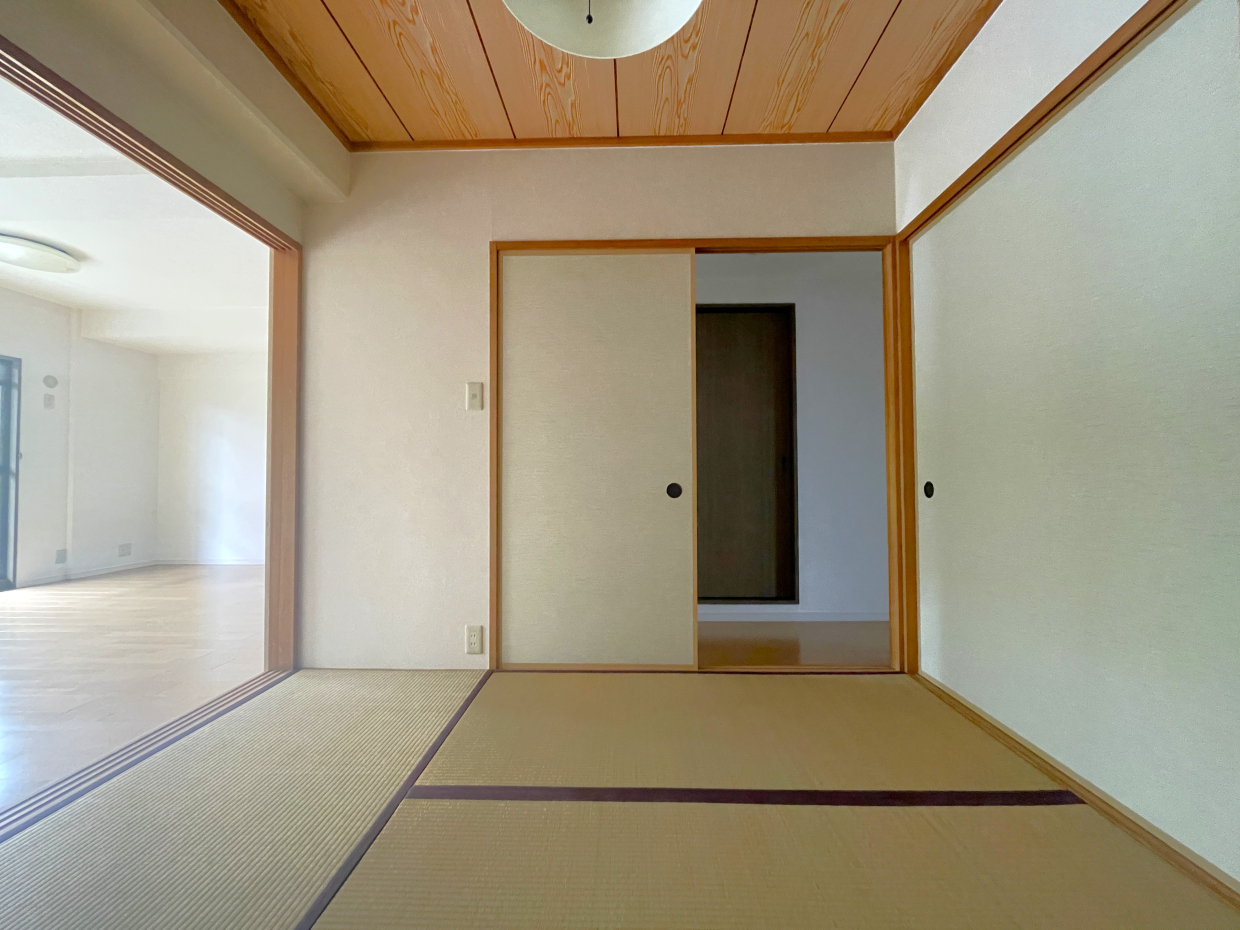 LDK横の障子を開けると和室が出現