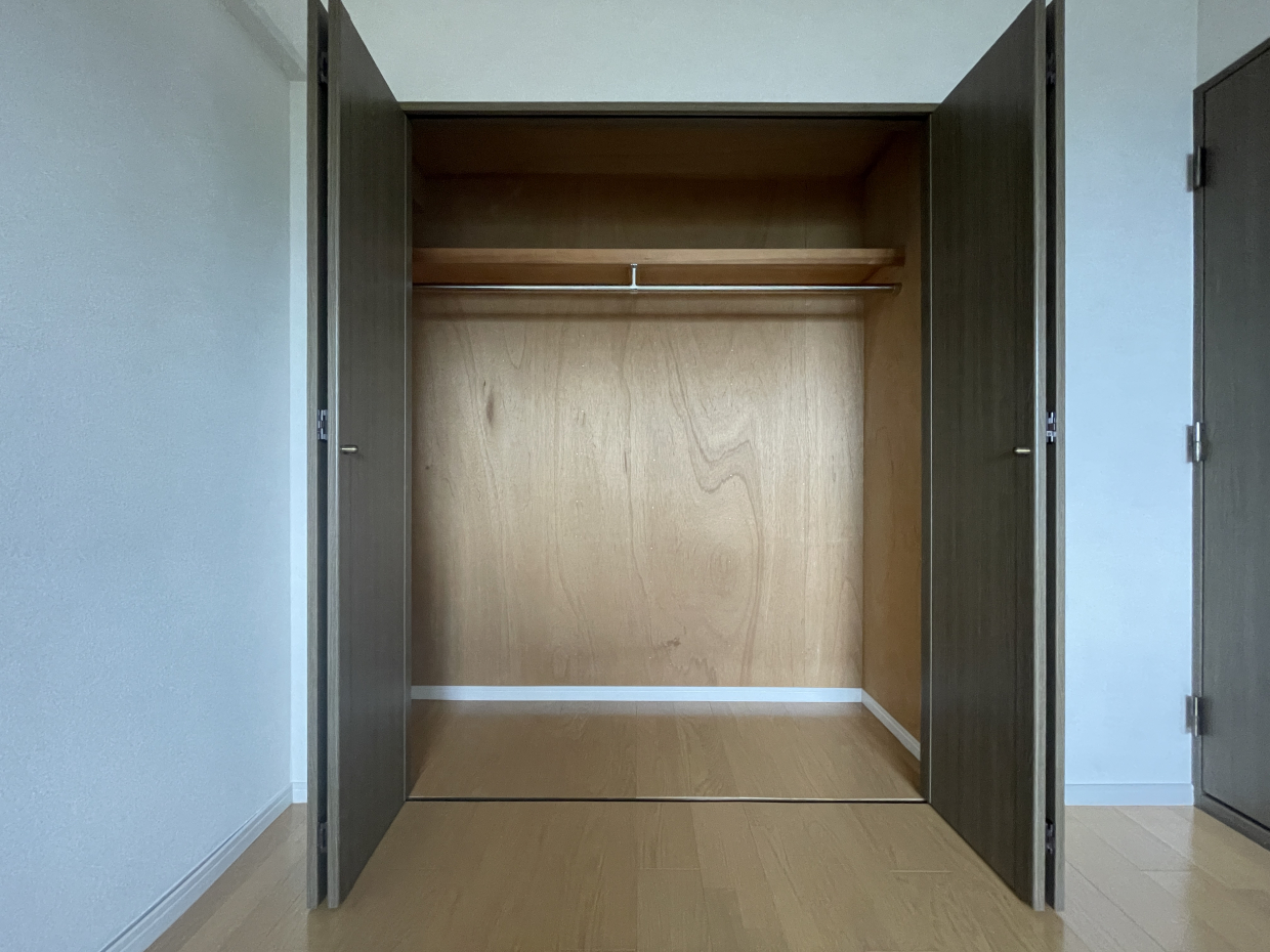 クローゼットも充分なサイズ