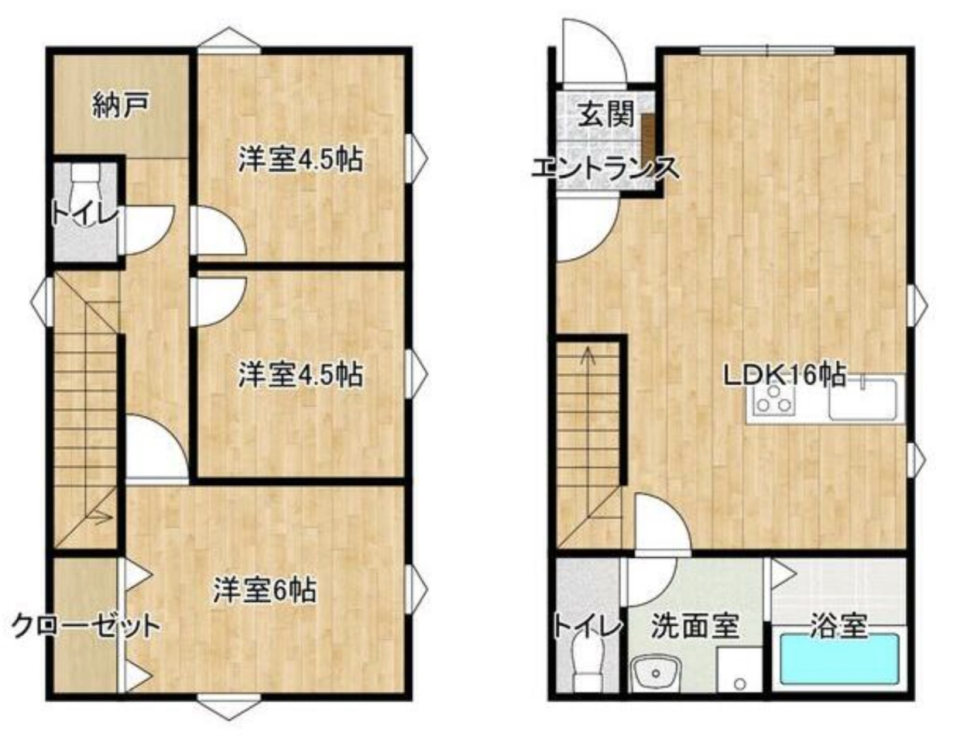 上島駅近新築戸建！の間取り図