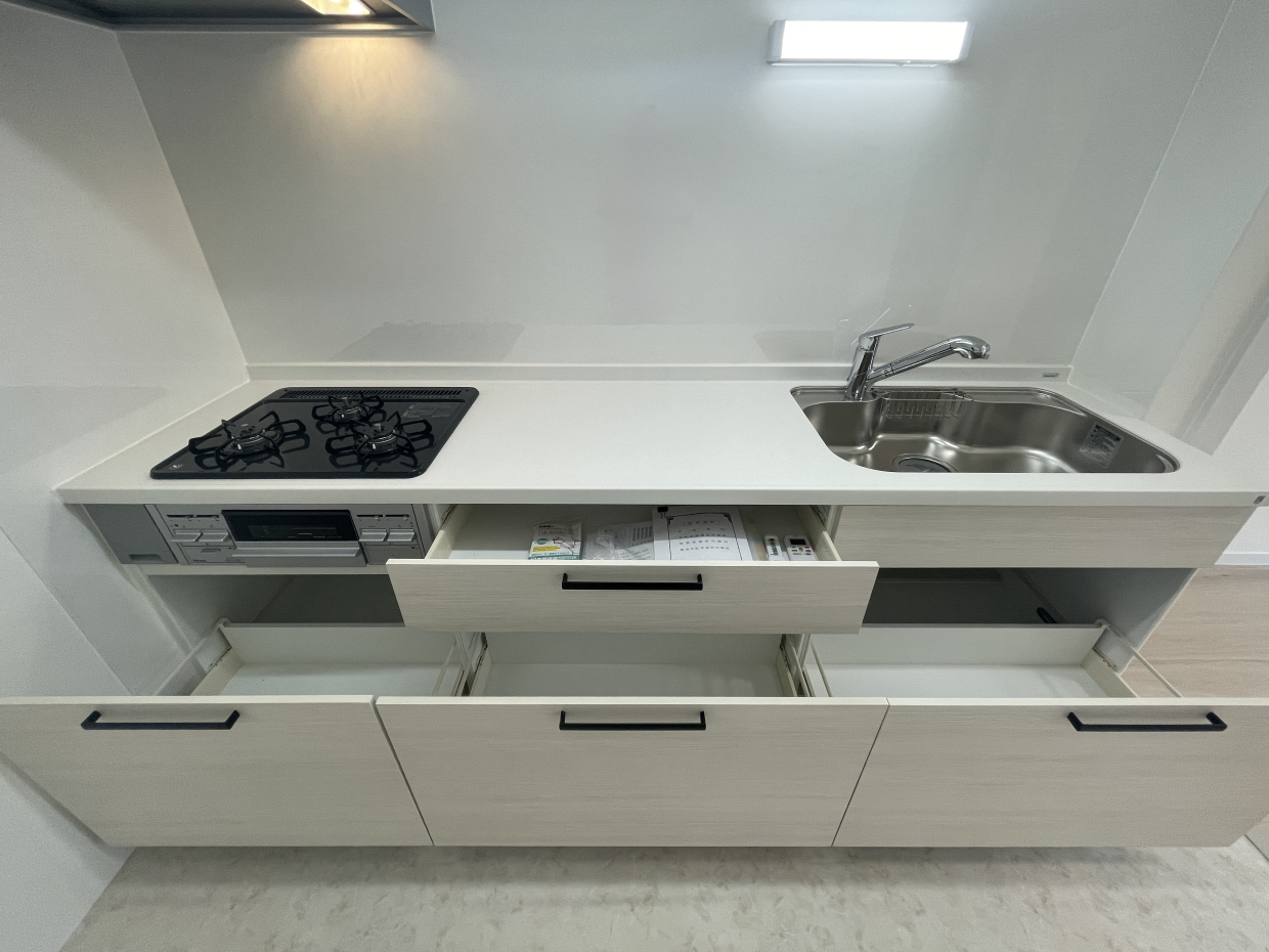 収納もたっぷり、シンクも広め