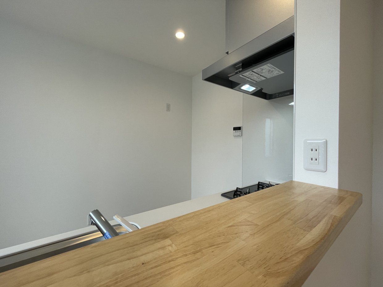 カウンター横にコンセントがあるのは便利で嬉しい