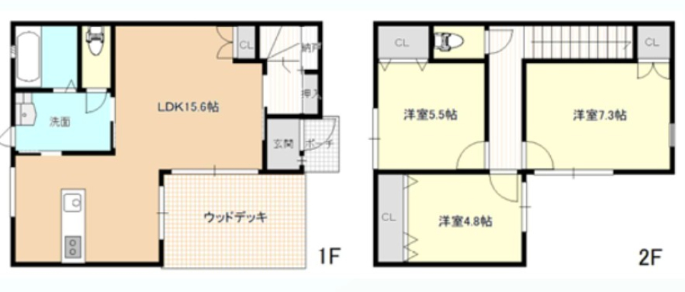 陽だまりと木の温かみ[新築]の間取り図