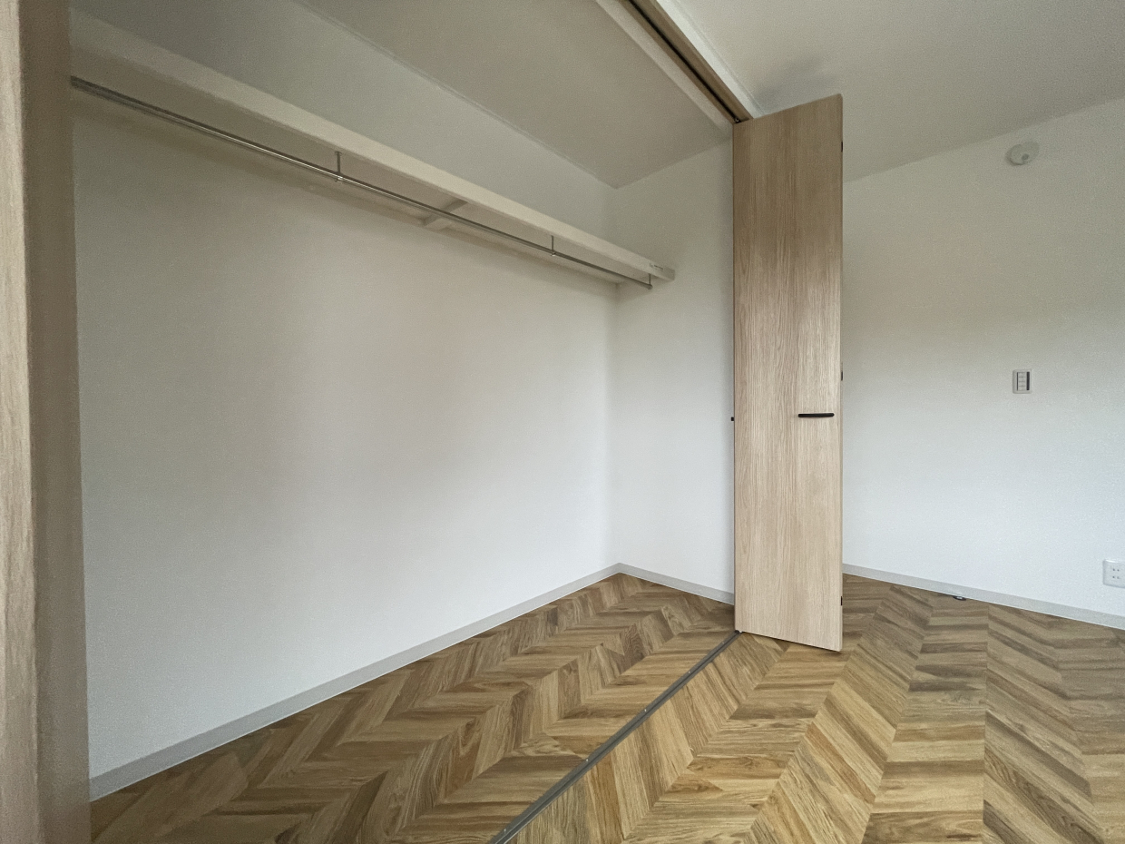 このお部屋のクローゼットが一番幅広です