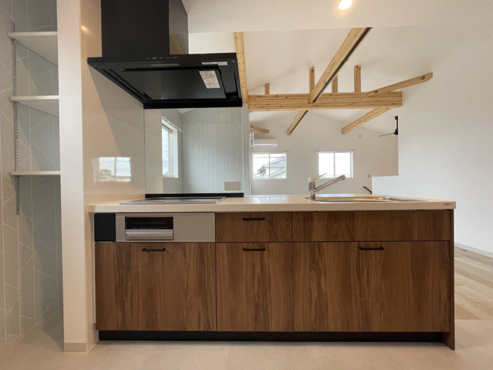 3口IHコンロ&グリル付きシステムキッチン