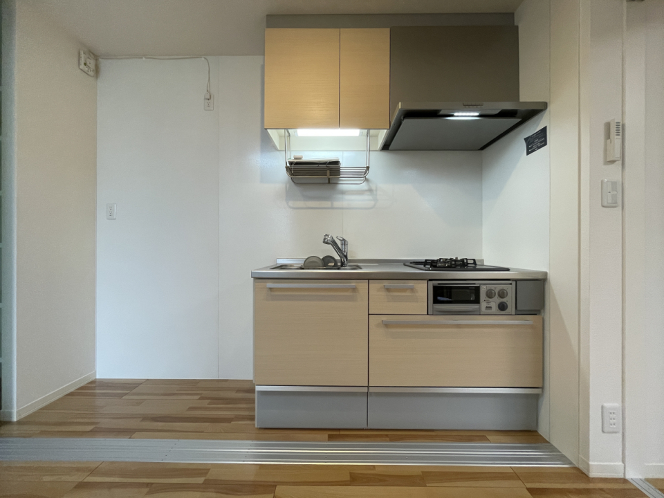2口コンロ&グリル付きのシステムキッチン