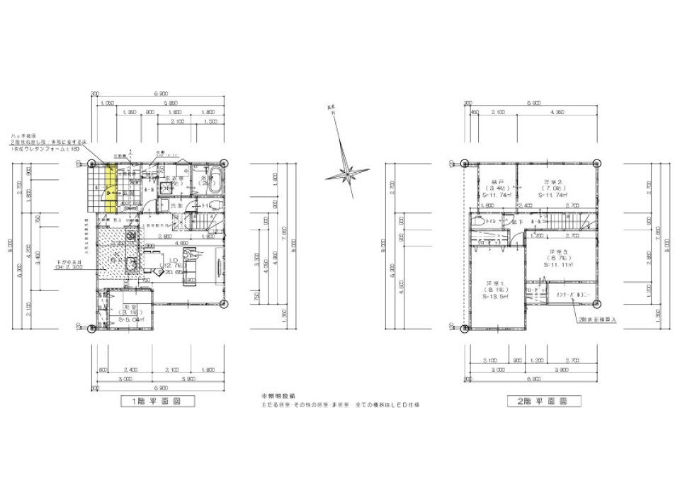 【売買物件】海のそばで暮らす、新しい家。の間取り図