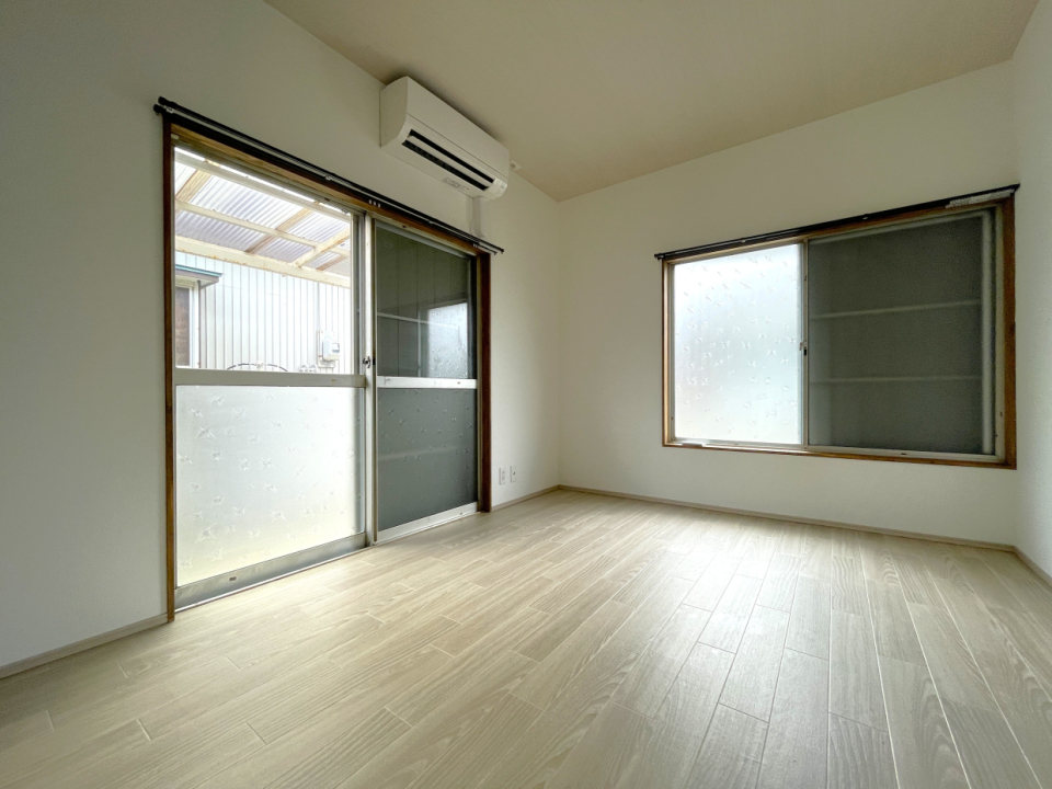 窓が2面にあるので自然換気もしやすそう