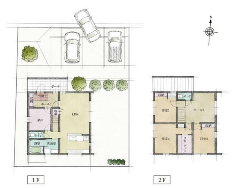 【売買物件】街並みがキレイって、住んでから大事だと気づくの間取り図