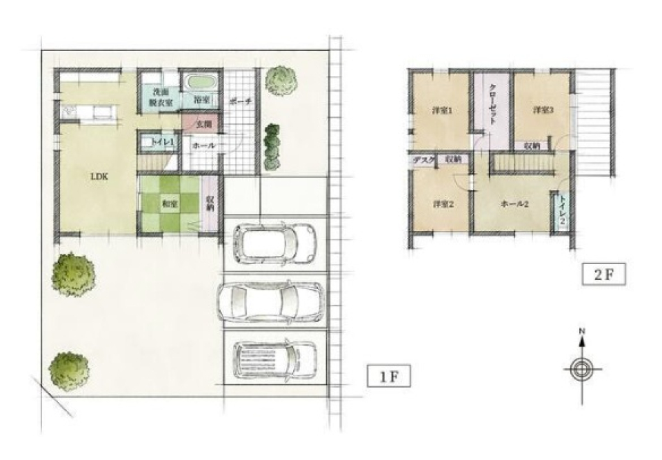 【売買物件】BBQもドッグランも、この庭ならの間取り図
