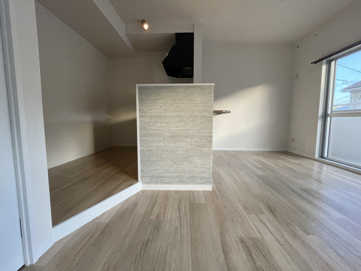 カウンター付きの対面キッチン