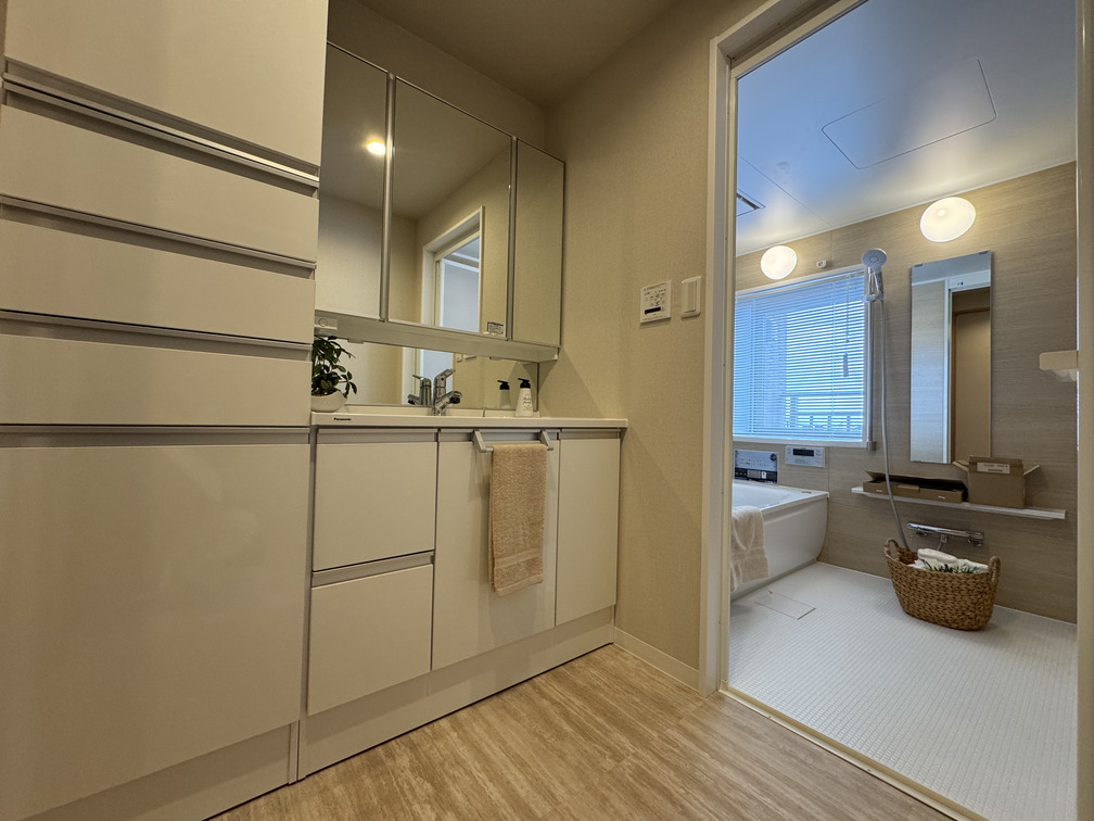 収納力のある洗面台