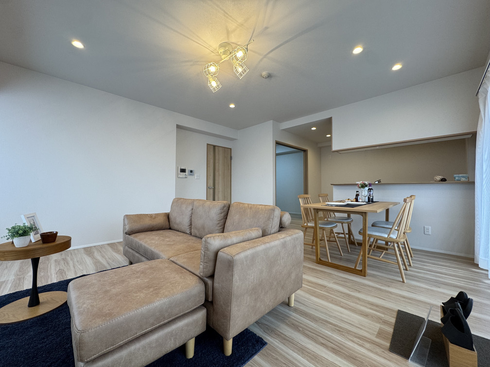 天井もダウンライトですっきり