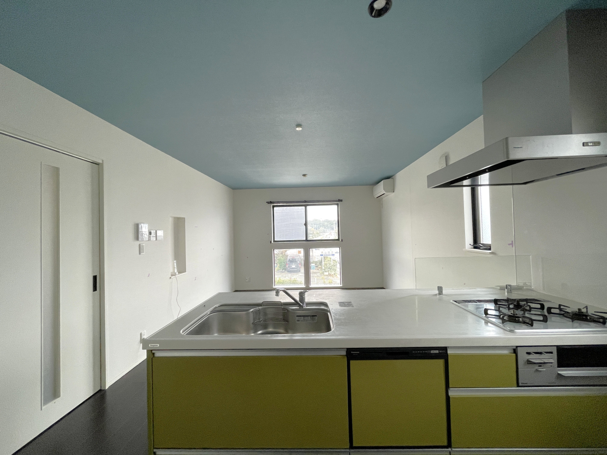 対面キッチンからの景色