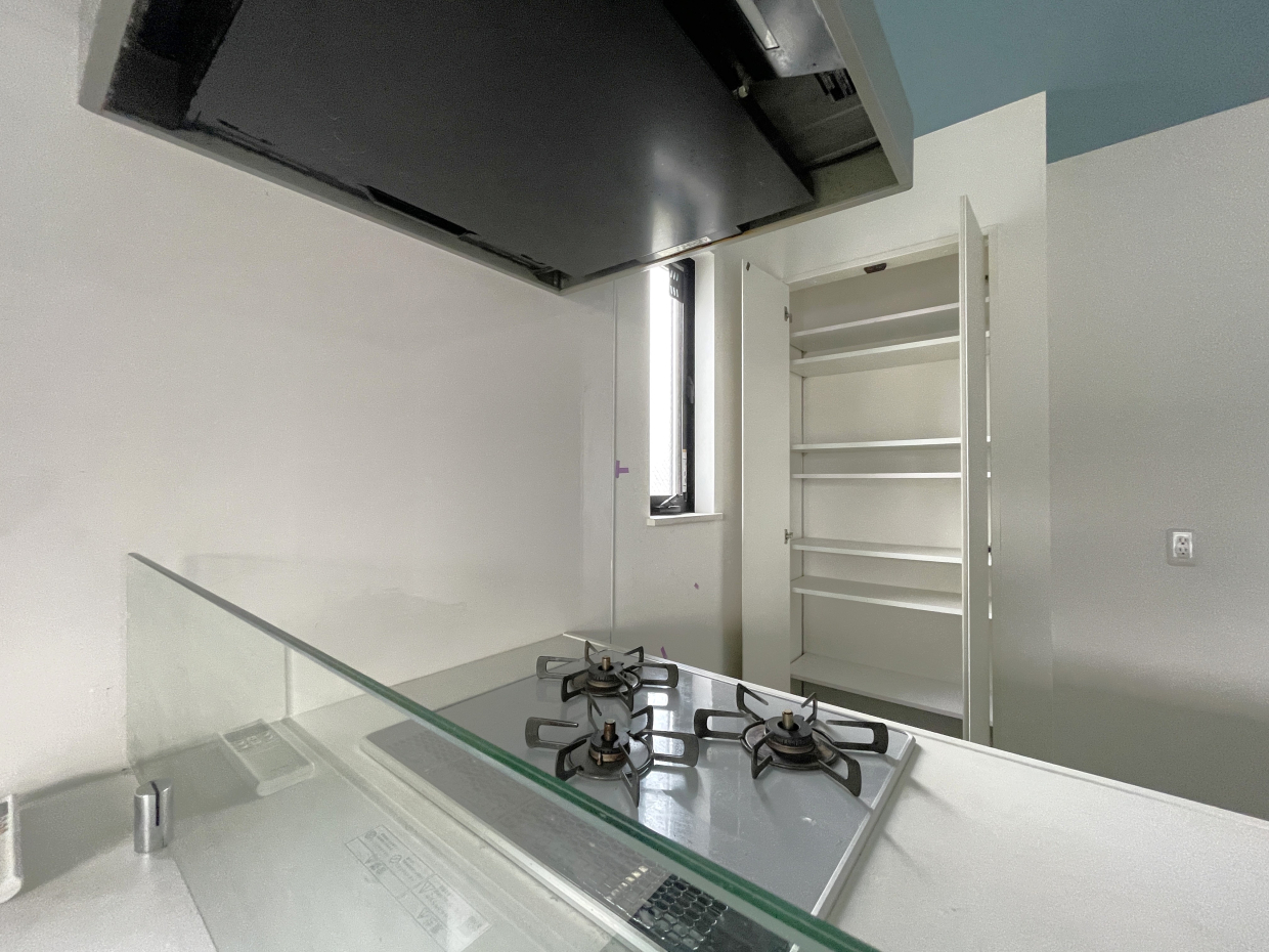 キッチン背面にはパントリー収納があるのもうれしい