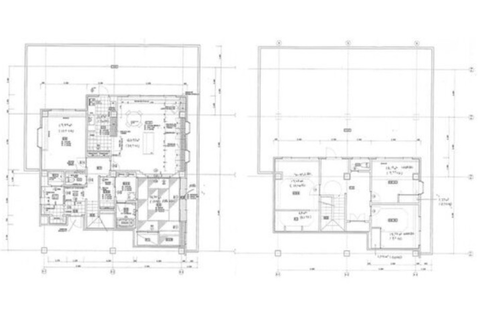 富士山を望む特等席、２４７平米の天空メゾネットの間取り図