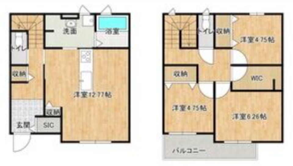 この収納力に心が躍りましたの間取り図