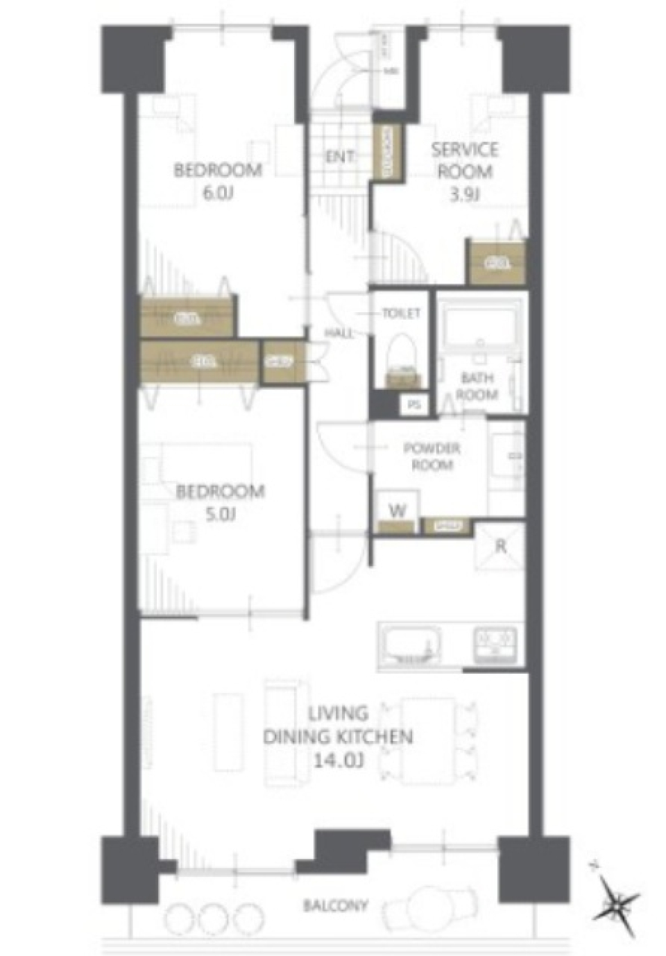 水平線の向こうにはの間取り図