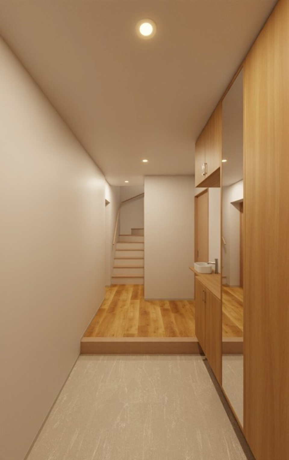 玄関も広々。収納力があるシューズボックス