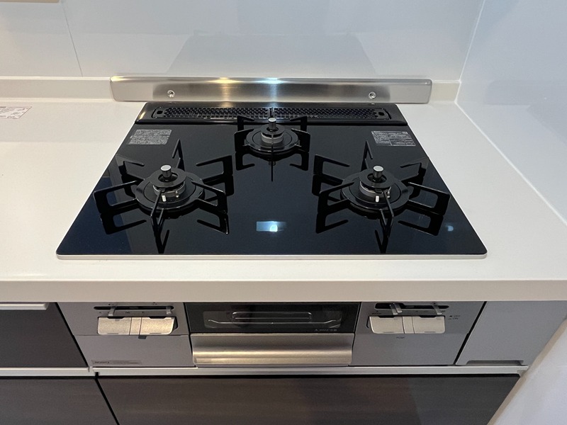 3口ガスコンロでお料理はかどる