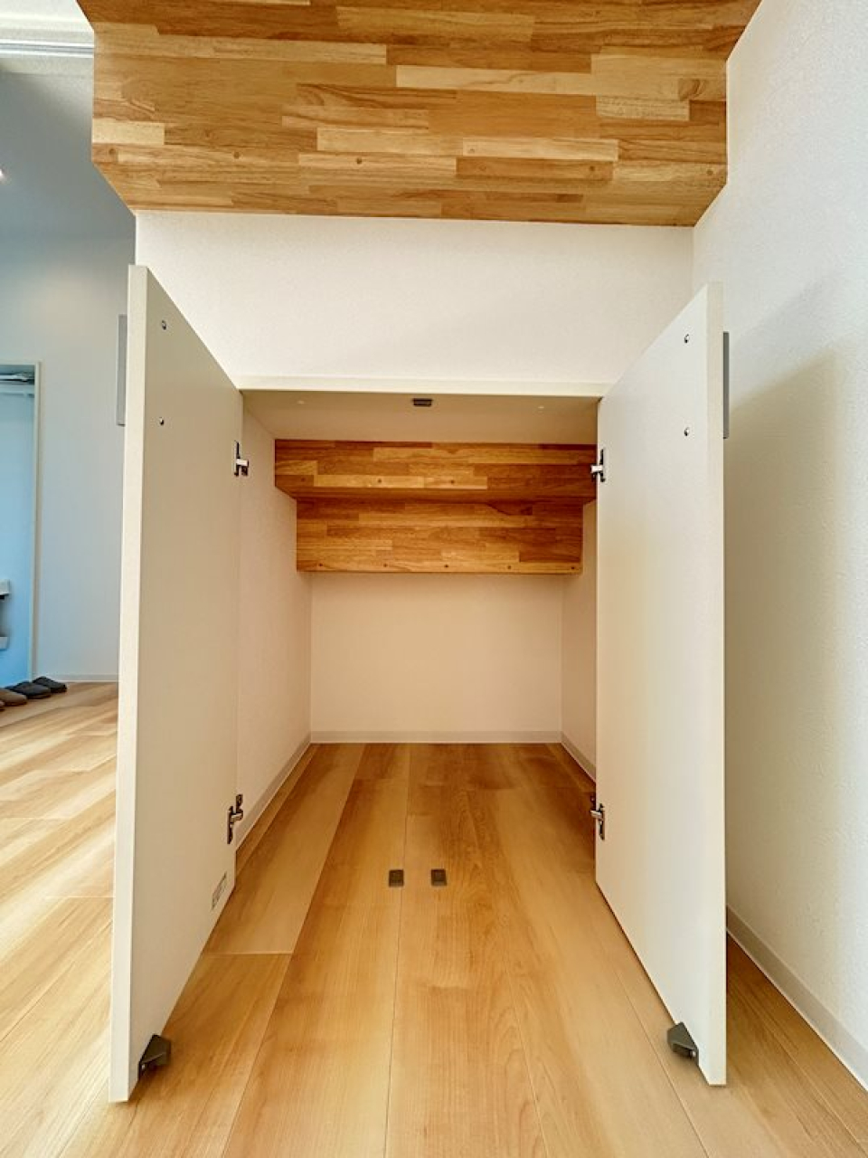 階段下を上手く利用したプチ収納