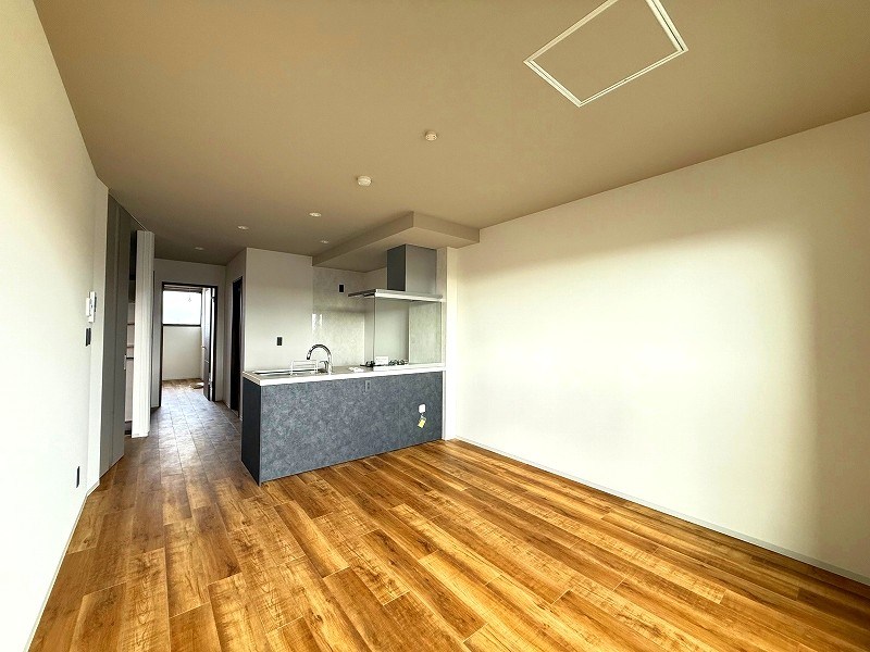 ウッド&times;グレーのキッチンっていいですよね