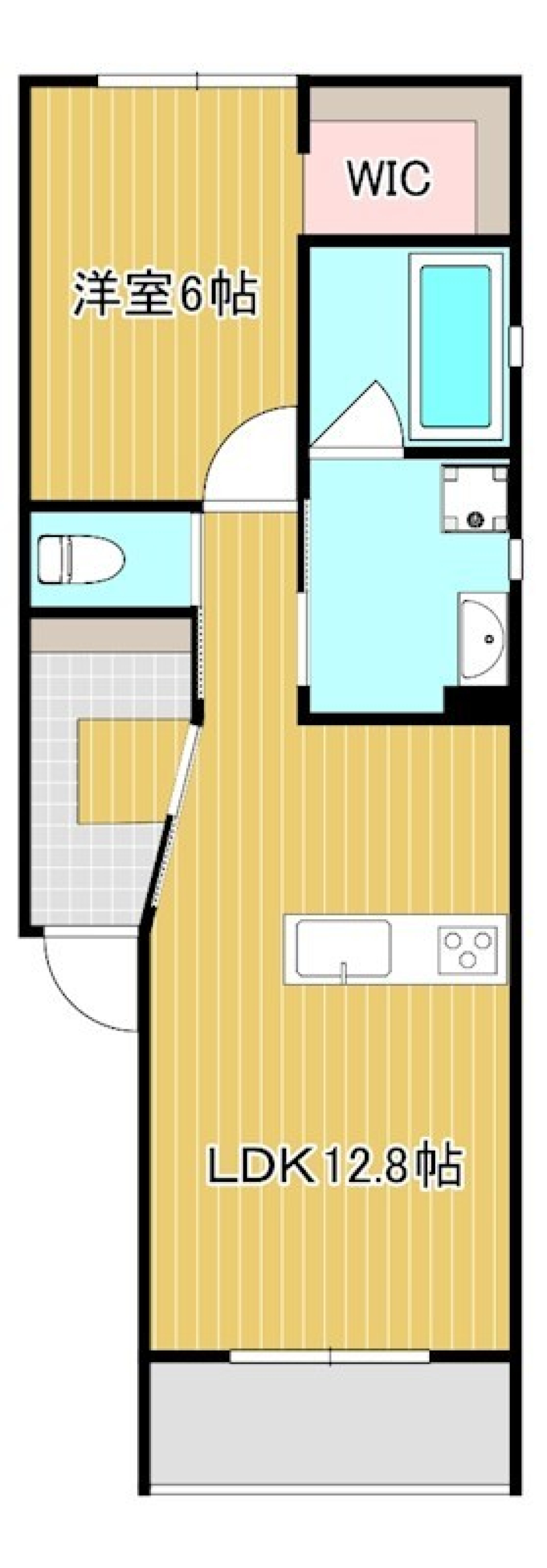 まるでアートのようでの間取り図