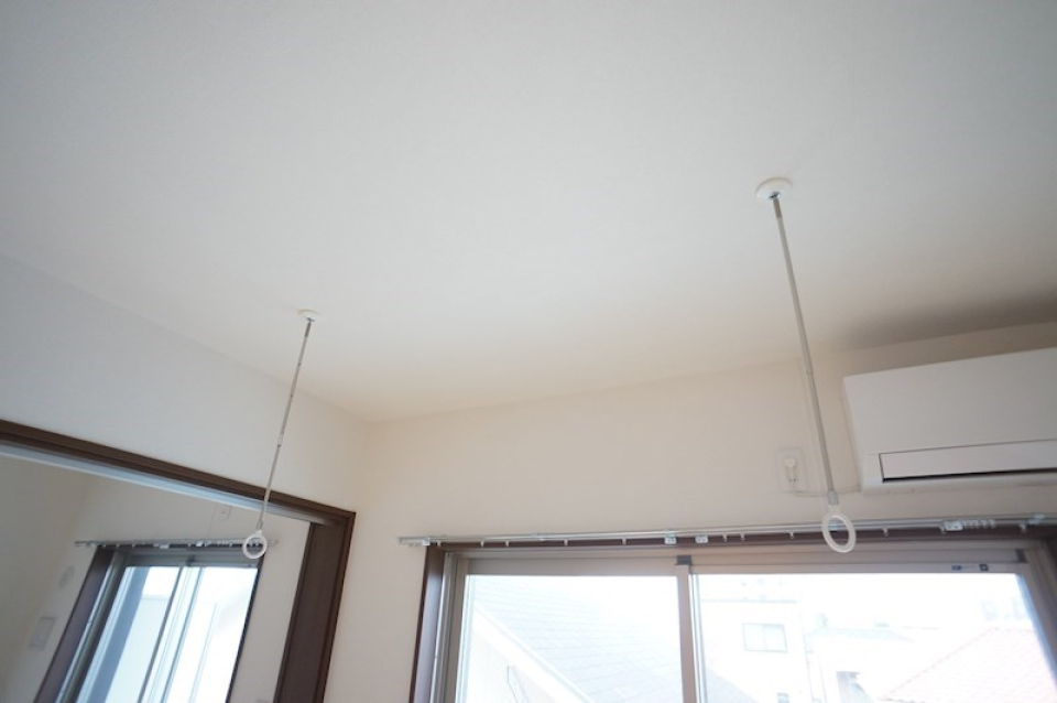 室内物干し付きです