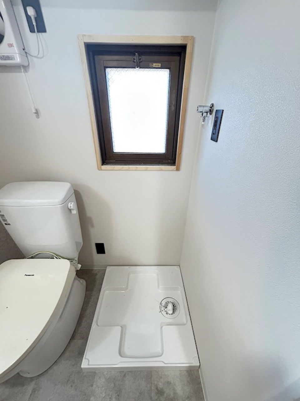 洗濯機はここに置いてね