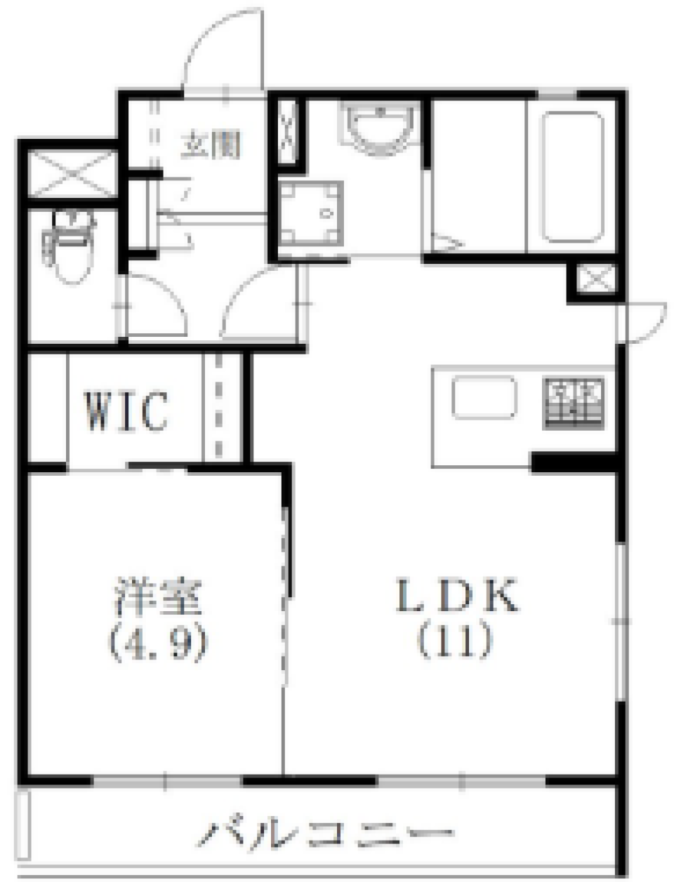 視線を気にせずリラックス。2階ならではの安心感と最新設備。［新築］の間取り図