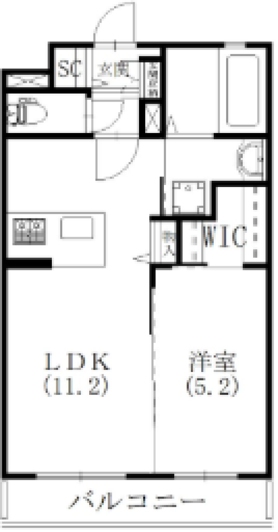 一人の時間を邪魔させません［新築］の間取り図