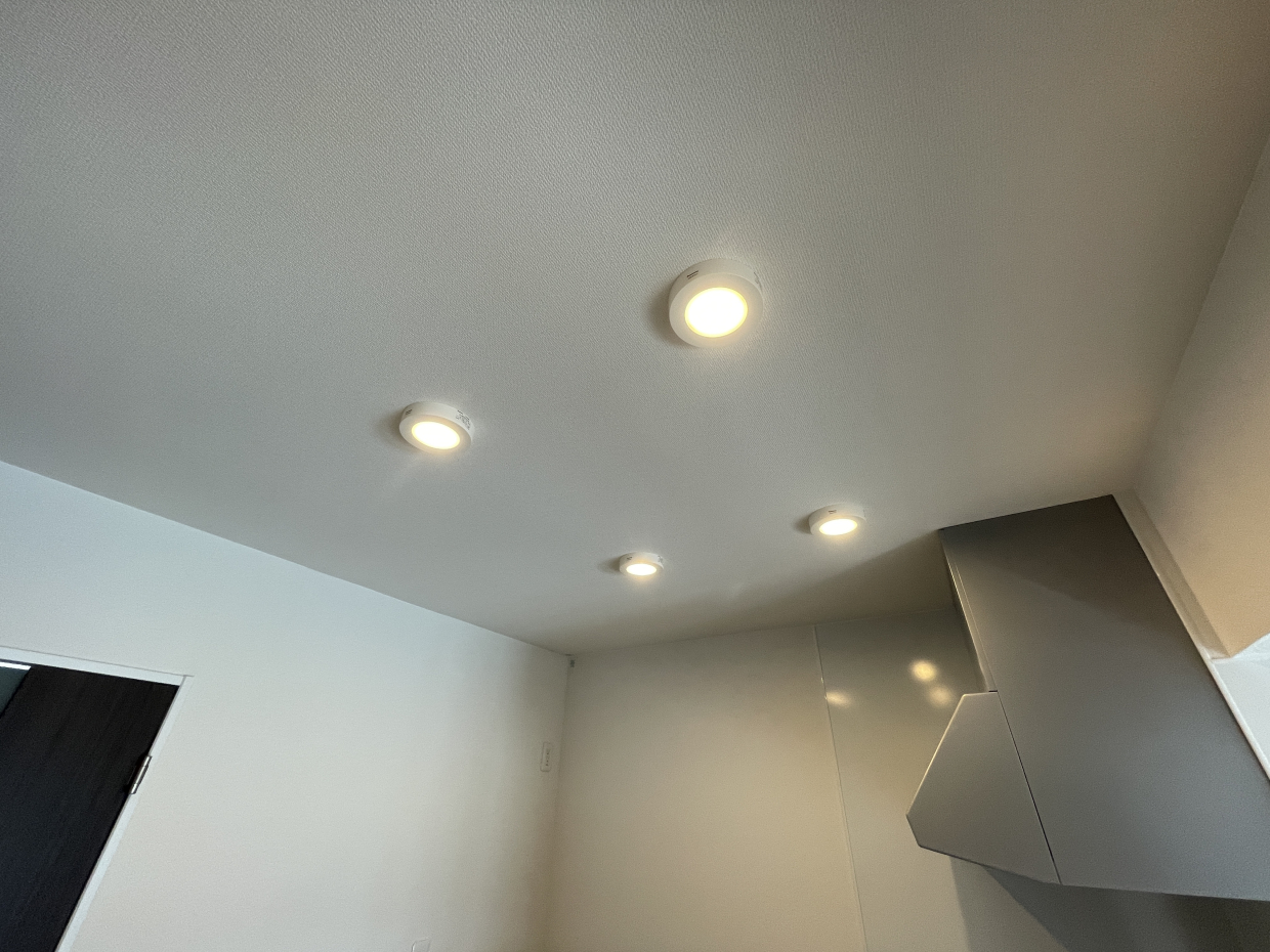 ダウンライトで夜はバーみたいな雰囲気にする？